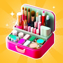 Ícone de Organizador de Maquiagem 3D